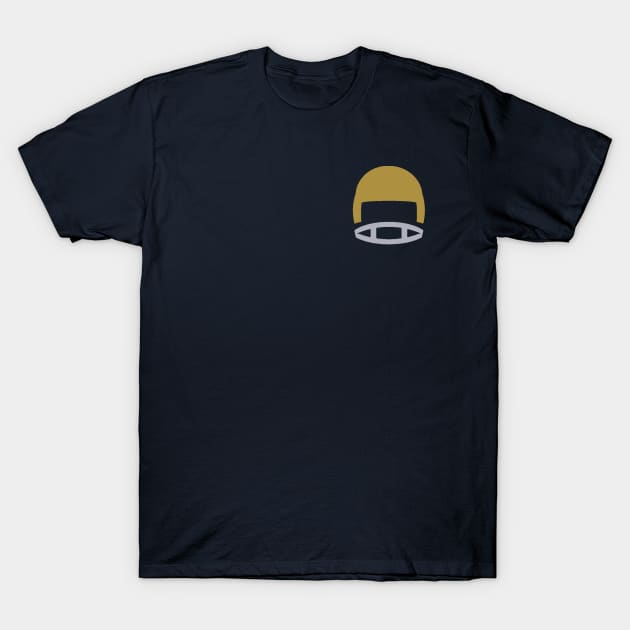 Retro Golden Football Helmet T-Shirt by twothree